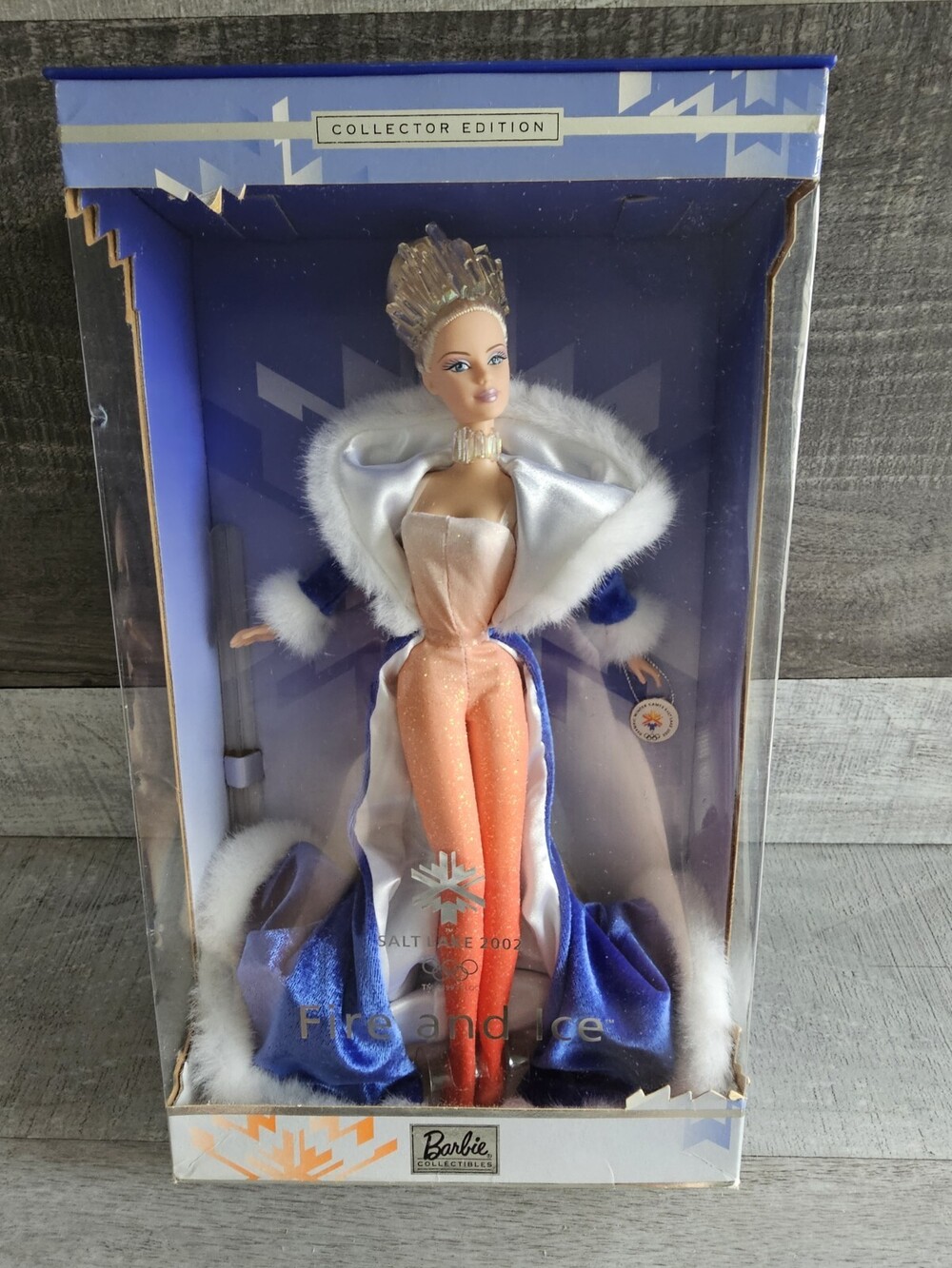 Fire and Ice 2002 Salt Lake City Olympics Barbie Doll 2001 Mattel #53511 Vtg New